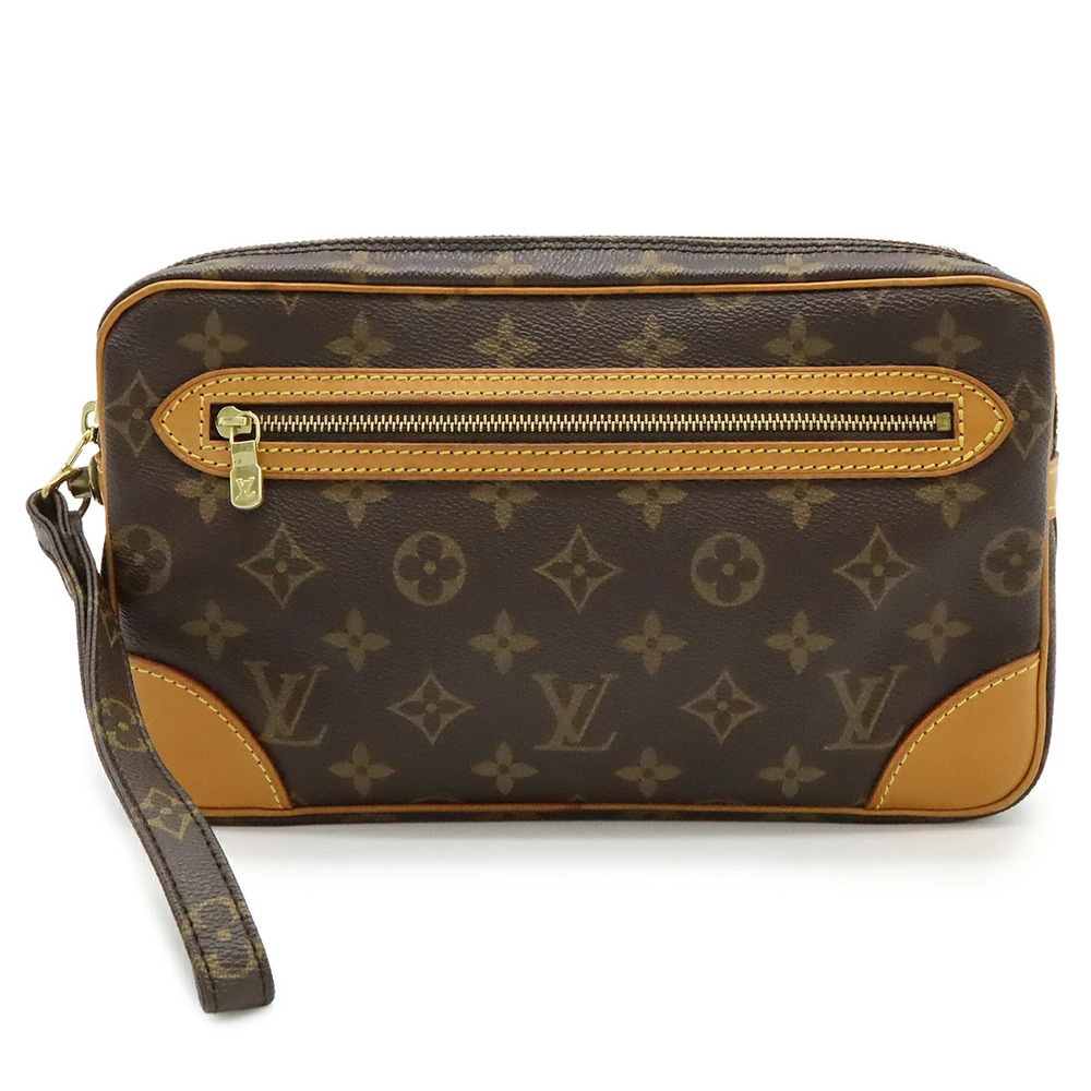 LOUIS VUITTON Monogram Marly Dragonne Shoulder Bag Handbag Clutch